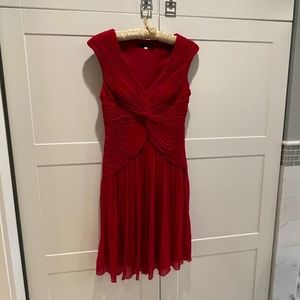 Sue Wong Red Cocktail Dress